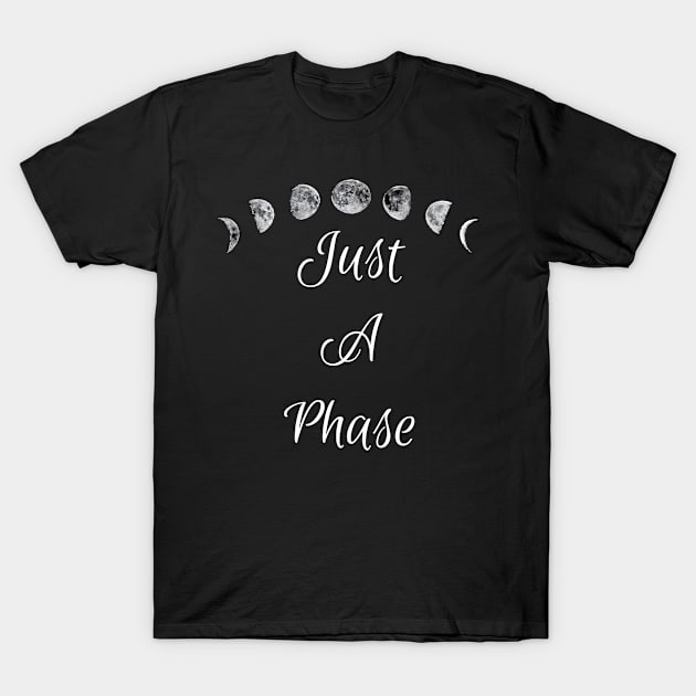 Just A Phase | Lunar Moon Phases T-Shirt by jverdi28